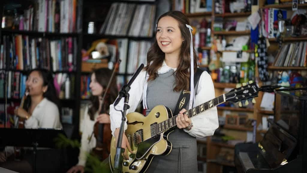 Laufey performing on Youtube Channel Tiny Desk Concert Credit: Youtube/Tiny Desk Concert